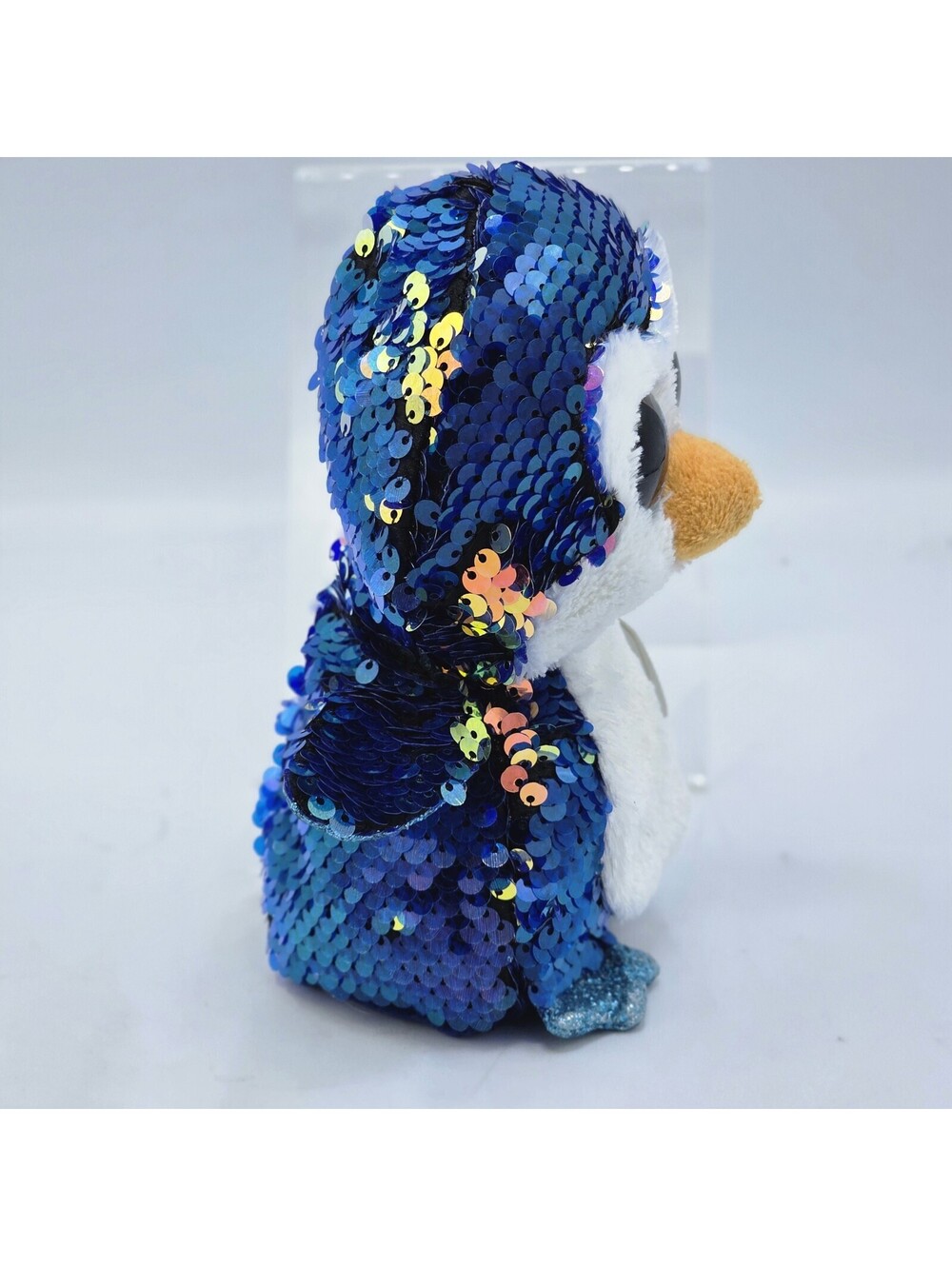 Ty Flippables Payton the Penguin Sequin Plush 9” - Picture 2 of 4